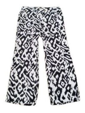 Black and White Wide Leg Pants